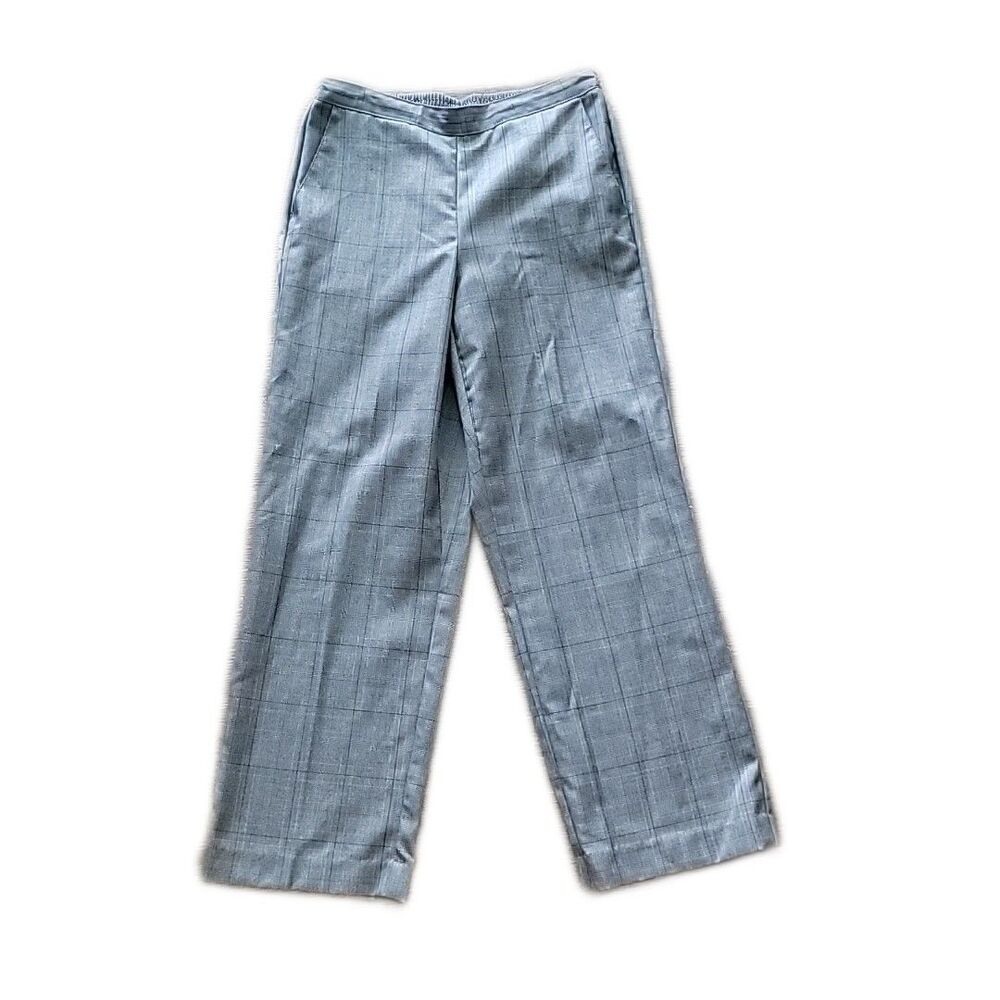 Alfred Dunner Pull On Pants ~ Sz 6P ~ Gray ~ Mid Rise ~ 26" Inseam